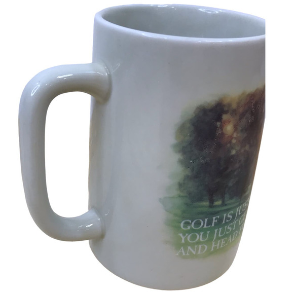 Vintage Otagiri Figi Graphics Ceramic Golf Mug Made in Japan Golf is Just Like.. - Picture 5 of 13